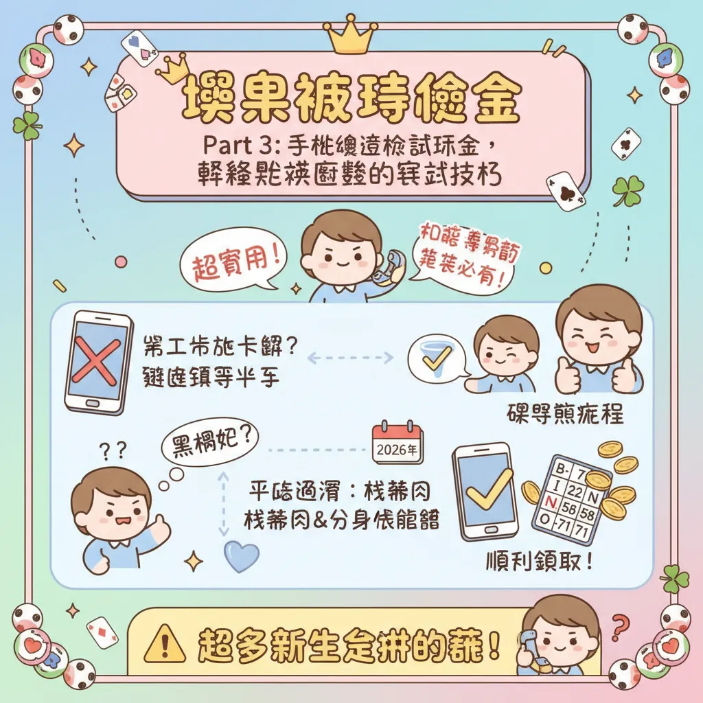 手機驗證拿試玩金，輕鬆兌換點數的實戰技巧